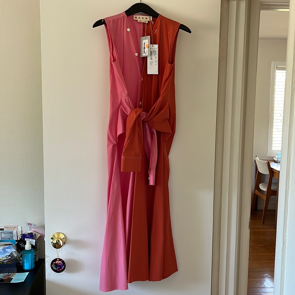 Marni ombré button down dress size 38 NWT
